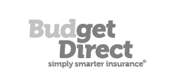 Budget Direct Logo: Grayscale