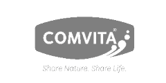 Comvita Logo: Grayscale