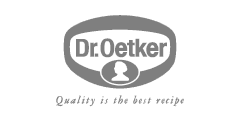 Dr. Oetker Logo: Grayscale