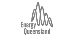 Energy Queensland Logo: Grayscale