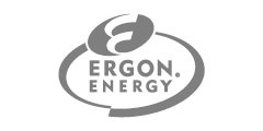 Ergon Energy Logo: Grayscale