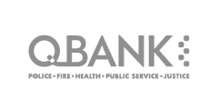 QBANK Logo: Grayscale