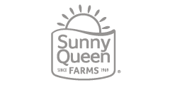 Sunny Queen Logo: Grayscale