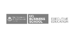 UQ Business School Executive Education Logo: Grayscale